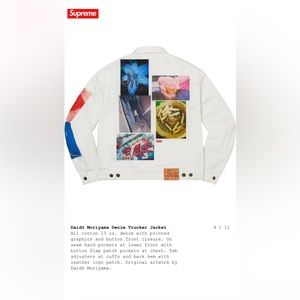 Supreme Denim Trucker White Size M